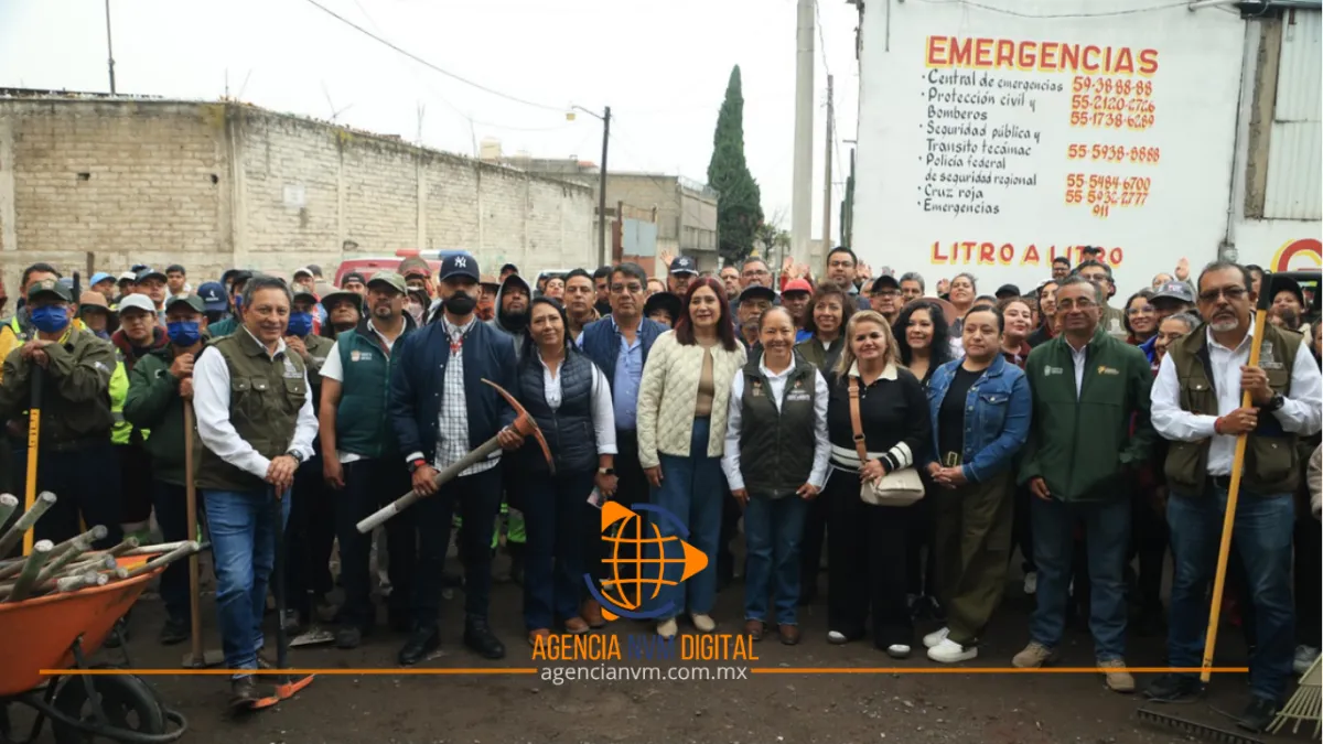 Recolectan 400 toneladas de residuos en Tecámac durante limpieza