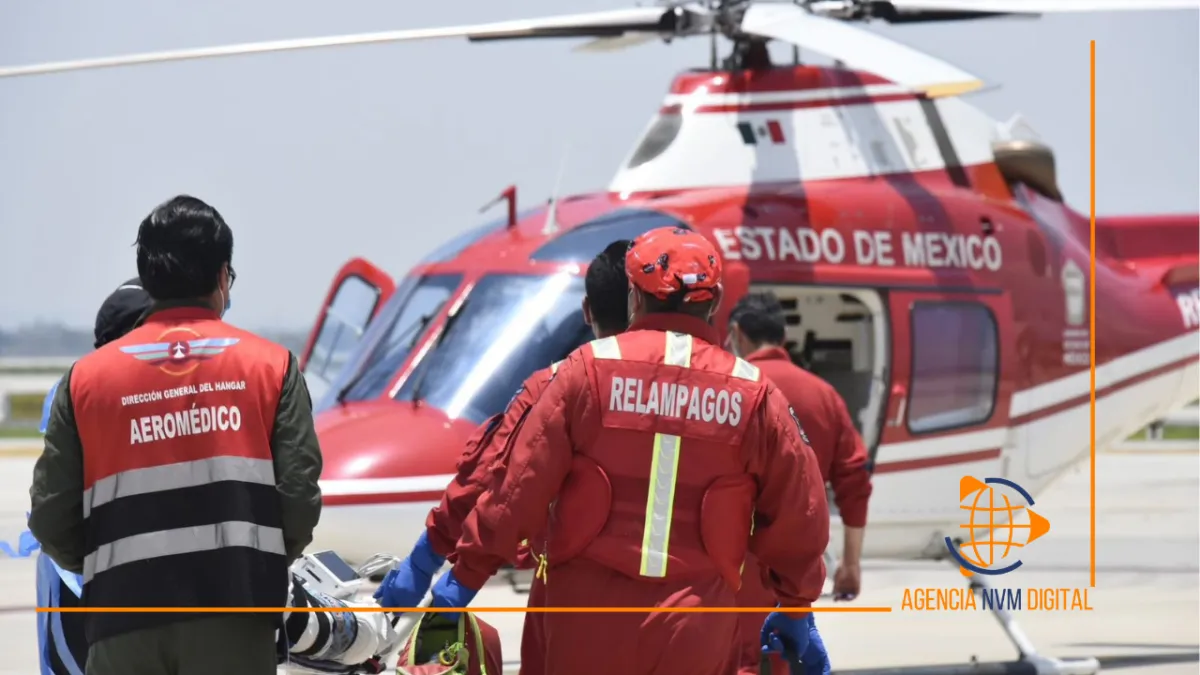 Coordinan traslado aeromédico de niño oaxaqueño al AIFA