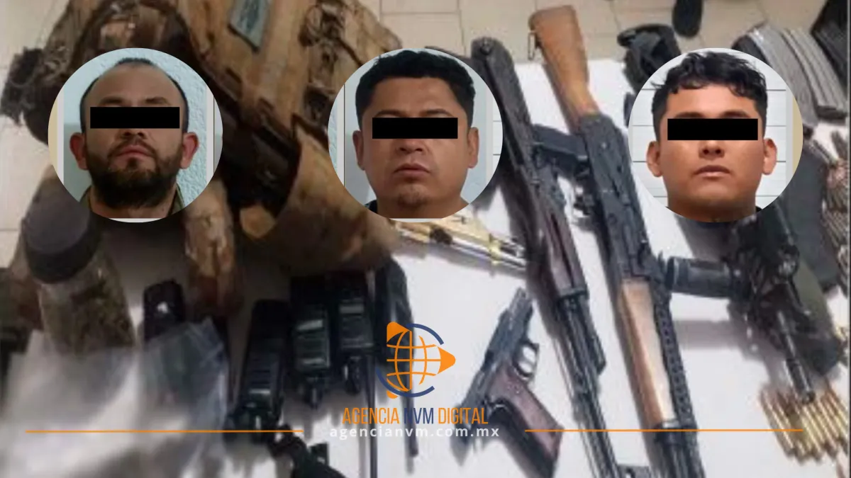 Capturan a presuntos integrantes criminales con poderoso armamento