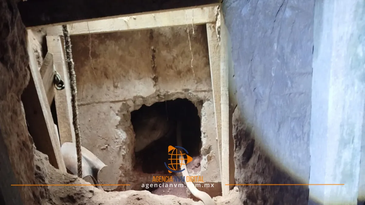 Descubren túnel usado para huachicol en Axapusco